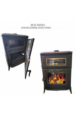 Döküm Şömine Soba Fırınlı