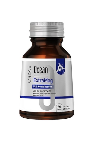 Orzax Ocean Extramag Üçlü Magnezyum Kombinasyonu 60 Tablet