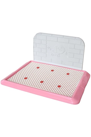 Homyl Pet Çöp Tepsisi Köpekler Lazımlık Tuvalet Pembe