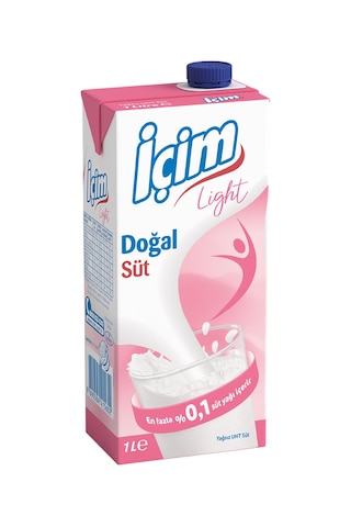 İçim Light Süt 1 Lt X 6 Adet