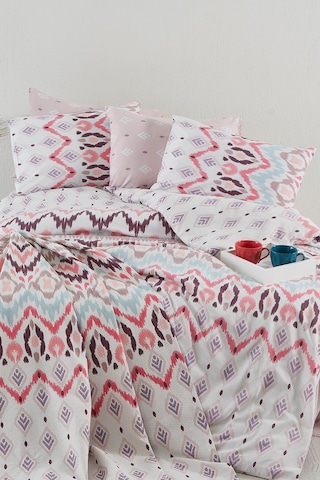 Cotton Life Astec Pembe Çift Kişilik %70 Pamuk %30 Pes Kutulu Nevresim Takımı Pembe