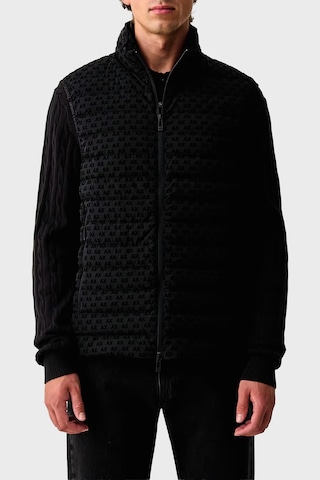 Armani Exchange Logolu Regular Fit Dik Yaka Fermuarlı Yelek Erkek Yelek Xm003511 Af19870 Uc001 Siyah