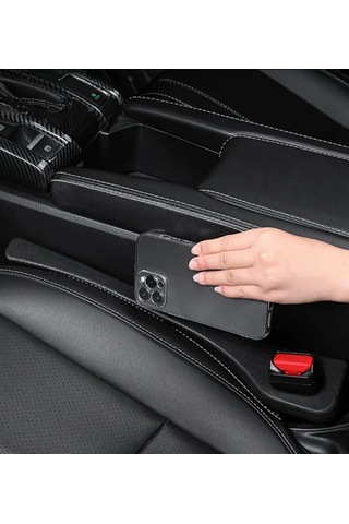 Atay Garage 2 Adet Siyah Renk Araba Koltuk Arası Düzenleyici 40-7cm Ebatlarında