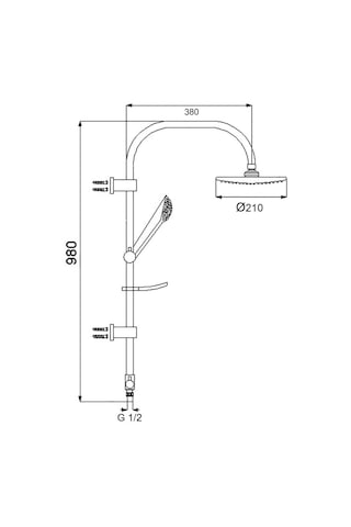 Newarc 440530 Premium Duş Ünitesi Krom