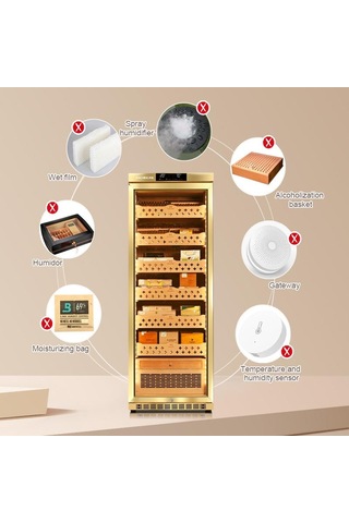 Raching Elektronik Puro Dolabı Gold Mon2800a