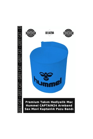 Premium Takım Hediyelik Mac Hummel Captaın24 Armband Sax Mavi Kaptanlık Pazu Bandı