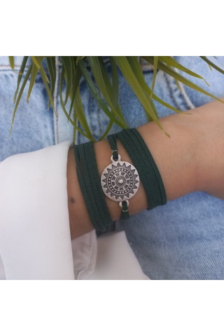 Antik Wrap Bileklik Haki