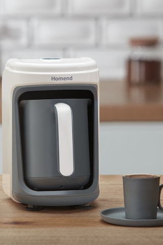 Homend Pottoman 1830H Bulut Kremi Türk Kahve Makinesi