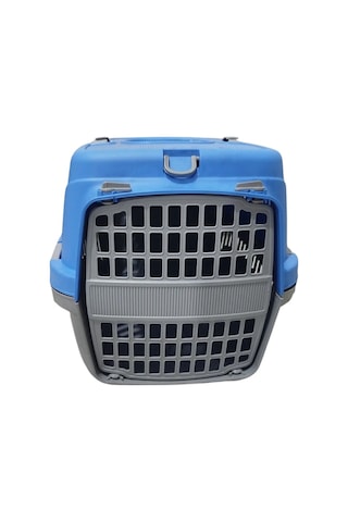 Pribor Hz-100 Kedi Köpek Evcil Hayvan Taşıma Çantası Box Orta Boy Çok Fonksiyonlu Mavi Gri
