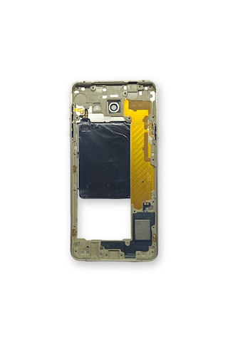 Samsung A710 Kasa Samsung Galaxy Uyumlu A7 2016 Gold Renk Orta Kasa Çıtalı On Off Ses Tuş Bordu Buzzer Hoparlör Kamera Lens