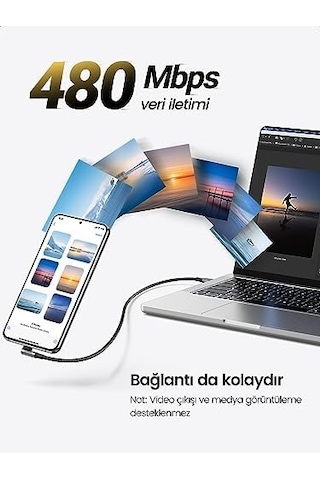 Type-c To Type-c 100 W 5a Örgülü 90 Derece Şarj Kablosu 2 Metre