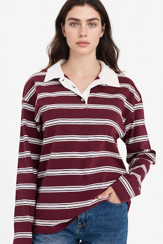 Defacto Loose Fıt Çizgili Sweatshirt G9467ax26sppn74 Pembe-pn74