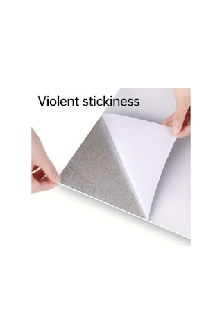 Büro Ev Ofis Dekoru İçin 30x30cm Mermer Desenli Antrasit Duvar Sticker Diğer