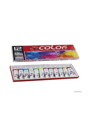 Colorbank Guaj Boya Seti 12'Li Çok Renkli
