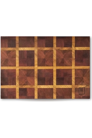 Kaf Ahşap Kesme Tahtası Kesme Tahtası Sapelli End-grain Large