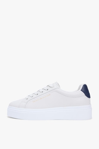 Tommy Hilfiger Th Chic Cupsole Kadın Bej Platform Taban Sneaker-13411 Bej