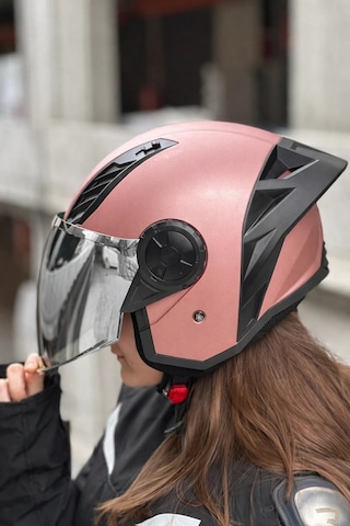 Ls2 Aırflow 2 Rose Gold Kask Gri Vizör Spoiler Rose Gold