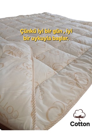 Günaydın Pamuk Yorgan , Pamuk Kumaş Yıkanabilir Doğal , 1.kalite , Lüx ,tek Beyaz
