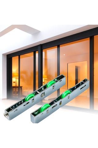 Ayrıntıshop Sürgülü Sürme Pencere Cam Balkon Eşikli Alt Teker Krom