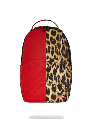 Sprayground Shark Miles Per Hour Backpack, Suya Dayanıklı Suni Deri, Laptop Gözlü, Konforlu Ve Şık Sırt Çantası Kırmızı