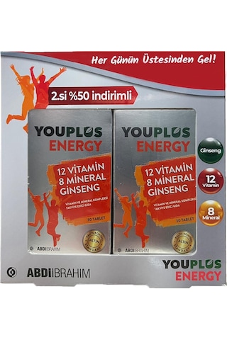 Youplus Energy 30 Tablet - İkincisi %50 İndirimli