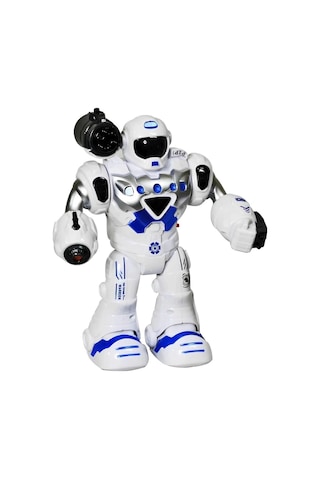 Toysan Hareketli Işıklı Ve Sesli Ok Atan Oyuncak Robot 827-mavi