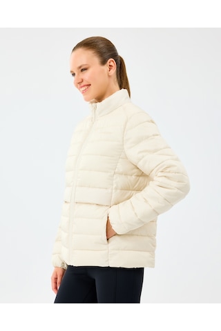 Skechers W Padded Jacket Kadın Ecru Mont S242063-1983 Ekru
