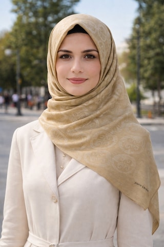 Pierre Cardin Lyocell Naia Rivela Şal 6080200-961 Bej Gold Bej Gold