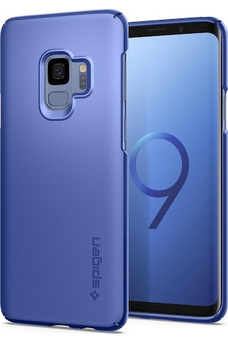Spigen Galaxy Uyumlu S9 Kılıf Thin Fit Blue Coral