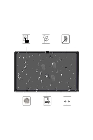 Sm Galaxy Uyumlu Tab A7 10.4 2020 T500-T505 Tempered Ekran Koruyucu