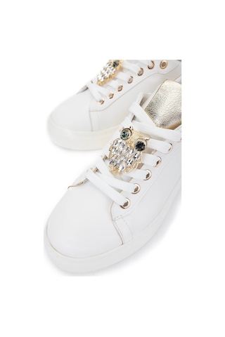 Tamer Tanca Kadın Vegan Beyaz Sneakers & Spor Ayakkabı 1009 116 Bn Ayk Y25 Byz Cılt/lame Beyaz