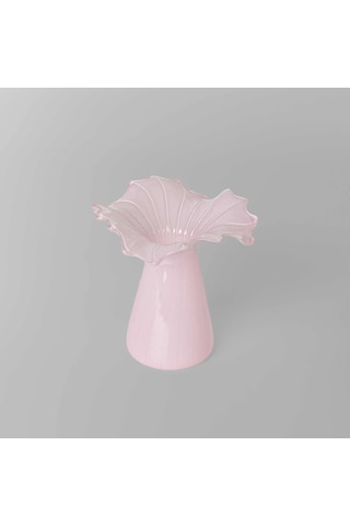 Linens Finch Mumluk Vazo 11x11x12 Cm Pembe Pembe