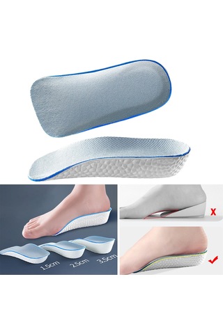 Dolıty 2 Adet Görünmez Topuk Kaldırma Uçları Uzun 2,5-cm