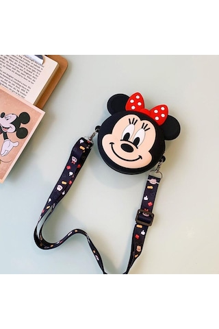 Mickey Mause Minnie Bozuk Para Cüzdanı Çanta Çocuk Cüzdan Küçük Para Kutusu Omuzdan Askılı Çanta