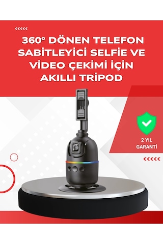 Mey Najmaddin Yapay Zeka Destekli Yüz Takip Özellikli 360 Derece Dönen Masaüstü Telefon Sabitleyici Najmaddin