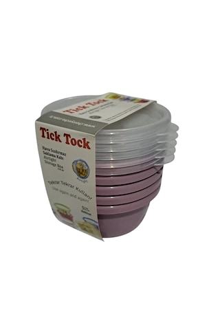 Tick Tock Hava Sızdırmaz Saklama Kabı 5'li Set Pudra 5 x 250 ML Pudra