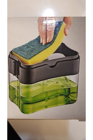 Süngerli Sıvı Bulaşık Dispenseri Süngerli Sıvı Bulaşık Dispenseri
