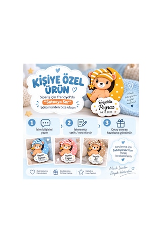 20adet Kişiye Özel Hoşgeldin Bebek Magneti İsim Ve Tarihe Özel Tasarım 1 Cm Neodyum Mıknatıslı Hediyelik