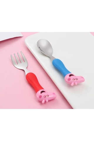 Peppa Pig Çatal Kaşık Seti - Çocuklar İçin