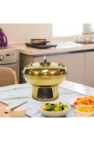 Suntek Magideal Çin Küçük Güveç Paslanmaz Çelik Restoran Sarı-20cm