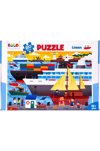 +4 Yaş Liman 80 Parça Puzzle (Eolo)