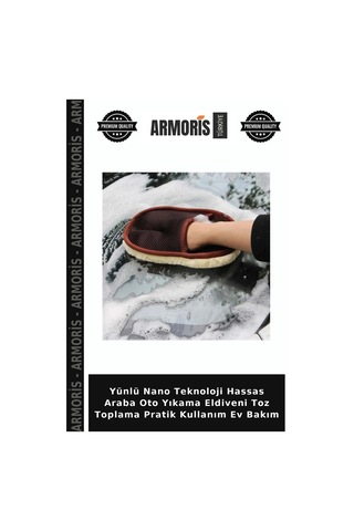 Yünlü Nano Teknoloji Hassas Araba Oto Yıkama Eldiveni Toz Toplama Pratik Kullanım Ev Bakım