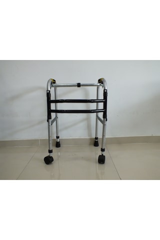 Bayteks Çocuk Walker Alüminyum Tekerleki Katlanabilir Yürüteç