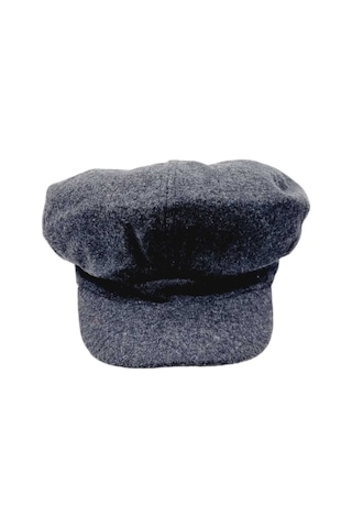 Uniquetrenders Kadın Arkadan Lastikli Kışlık Baretta Şapka Füme