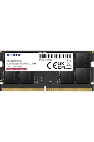 Adata 16gb Ddr5 Cl40 4800mhz 262pin 1.1v Notebook Ram