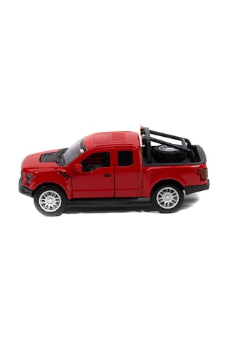 Metal Ford Ranger Pikap Çek Bırak Işıklı Kırmızı 12 Cm