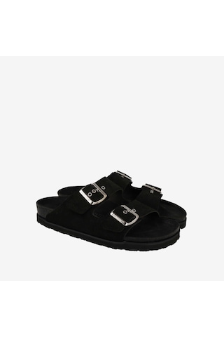 Terlik Kadın G104349 Genuins Hawaıı Velour Black siyah