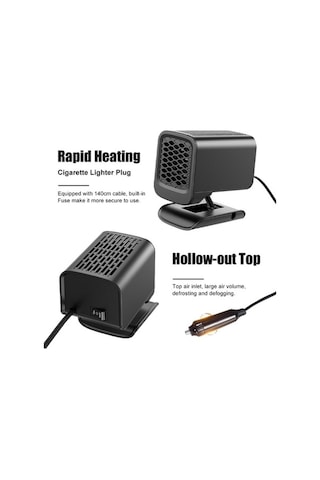 Dancemonkey Cbtx 120w 12v Kış Isıtıcı, Ön Cam Buz Çözücü, Sis Çıkarma