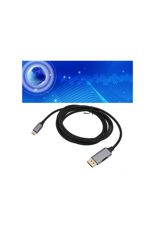 Mufunye Usb-c'den Displayport 1.4'e Kablosu, 8k 60hz Çözünürlük, 1.8m Uzunluk, Nylon Örgü + Alüminyum, Bilgisayar-telefon Ekran Paylaşımı, Kararlı Sinyal Aktarımı