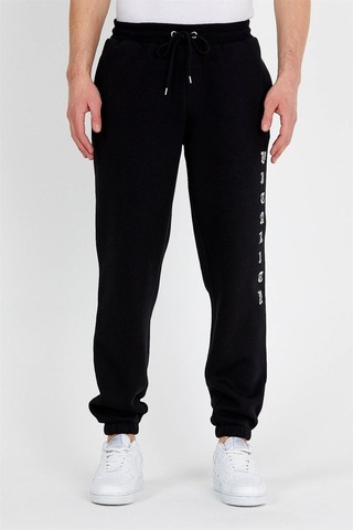 Jahr Marc Baskılı Oversize Siyah Erkek Eşofman Altı Siyah